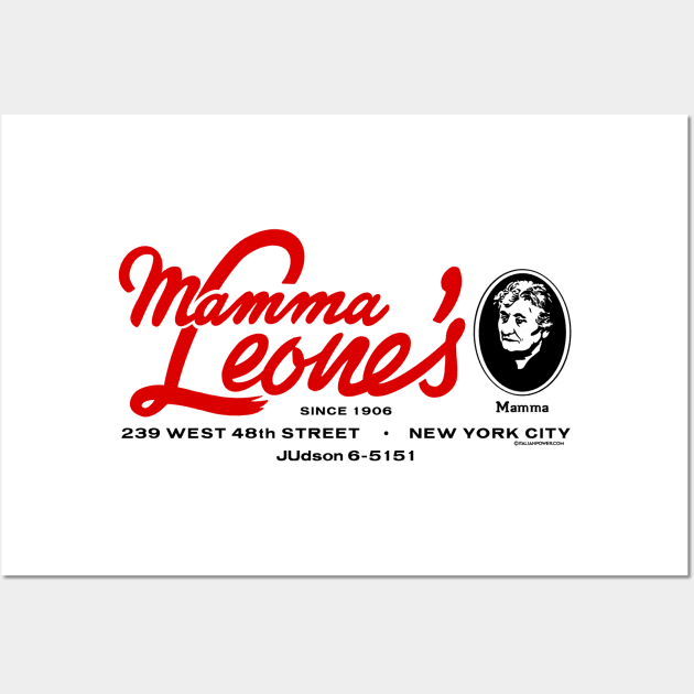 “Red Sauce Revival”- Mamma Leone’s, New York City, NY Wall Art by ItalianPowerStore